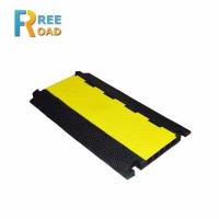 5 Channels yellow jacket rubber flexible Cable Protector ramp